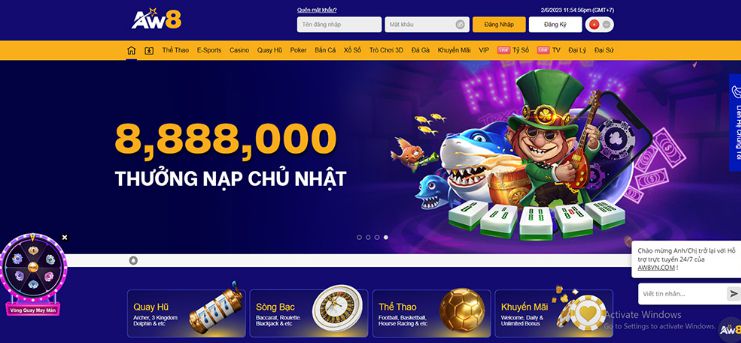Trang web chính thức của Gg8 cung cấp các tính năng độc quyền và hấp dẫn - Gg8
